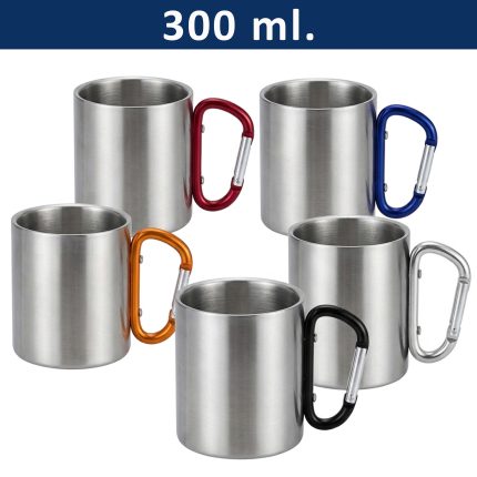 Tazón Acero Inoxidable Asa Mosquetón M203